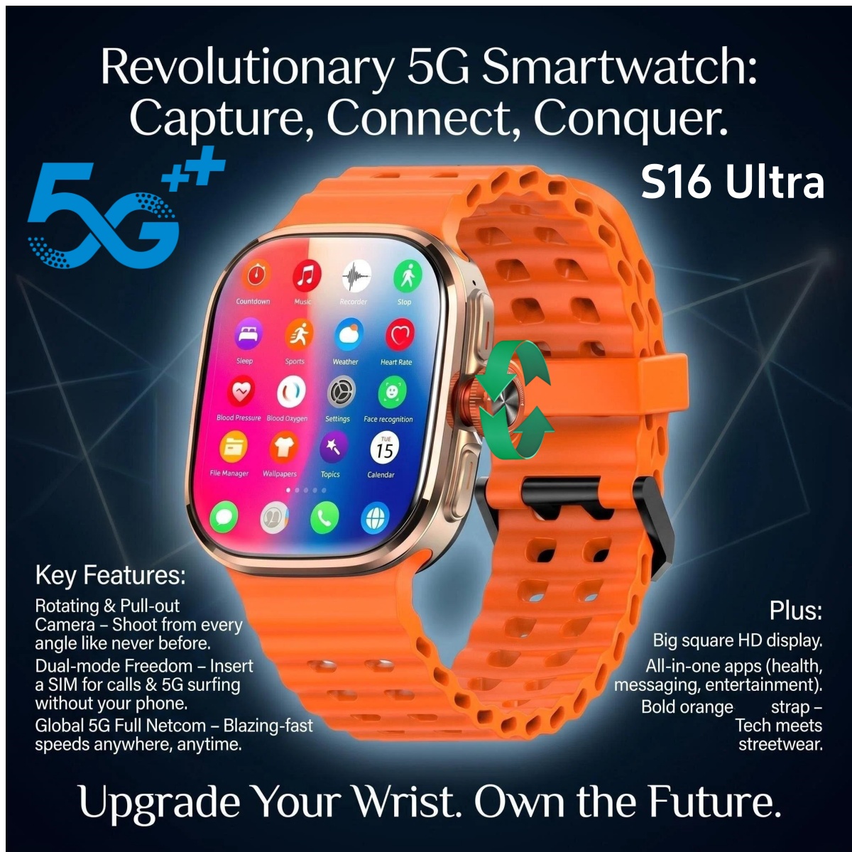 Reloj Inteligente Original S16 - Fall Detection Watch reseña y precio