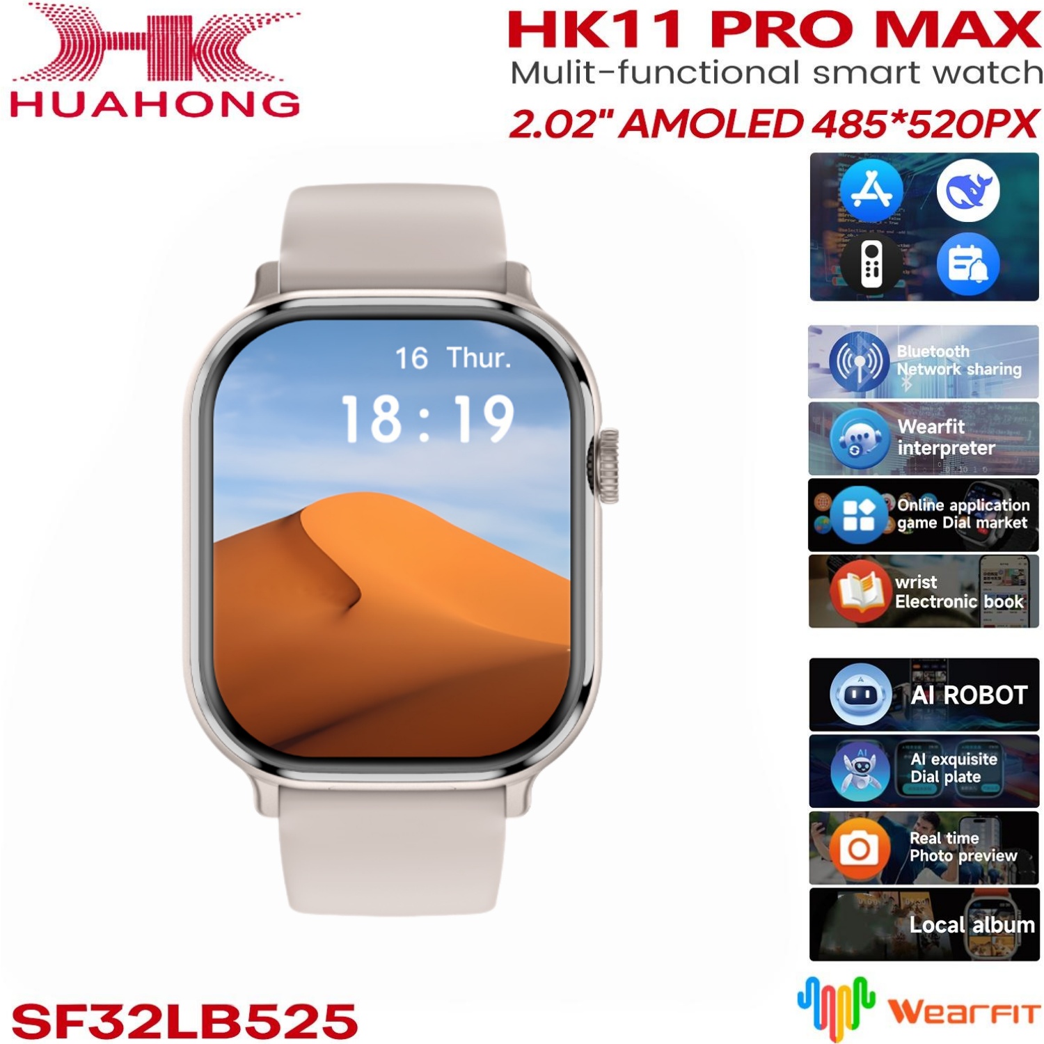 Reloj Inteligente Original HK1 - Fall Detection Watch reseña y precio